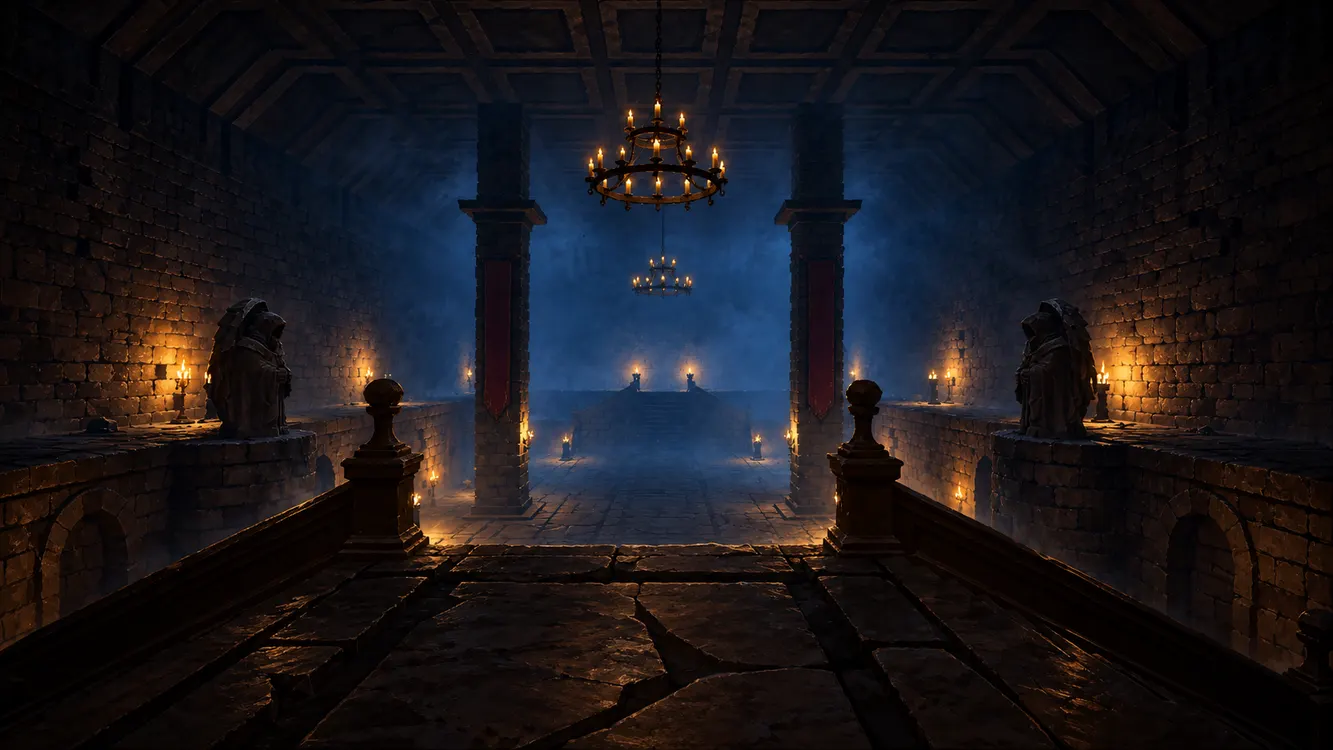 In-game view of the Crypt map